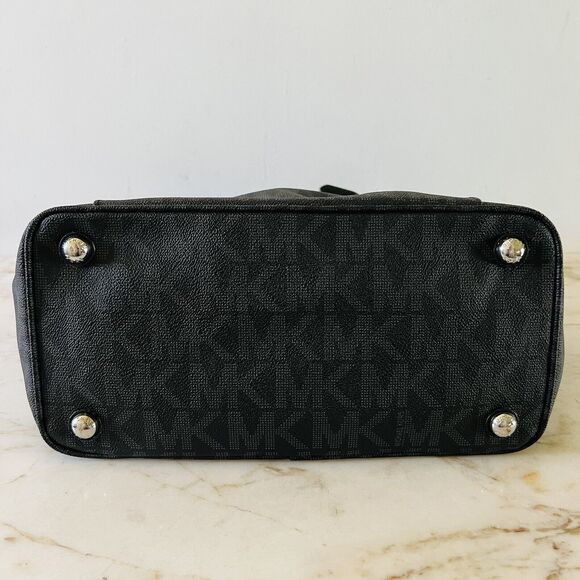 MICHAEL KORS Jet Set Item Black East West Signature Tote Bag - Picture 4 of 8